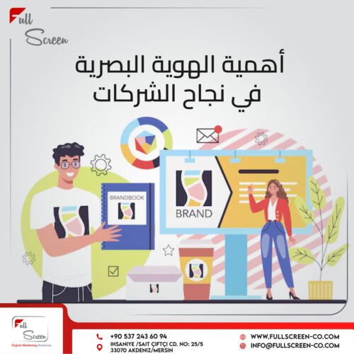 أهمية الهوية البصرية للشركات تأثيرها على التسويق الالكتروني 2 شعار شركة حديث بتصميم جذاب يمثل هوية بصرية قوية.