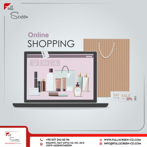 E-commerce strategies for the Perfume Solutions 7 Perfume bottle displayed on a vanity with scent notes listed in the background for Perfume Solutions .