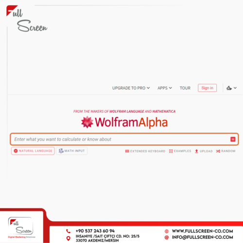 أفضل محركات بحث متقدمة: خيارات لتعزيز تجربتك على الإنترنت 5 وولفرام ألفا: محركات بحث متقدمة من اجل البحث الحاسوبي